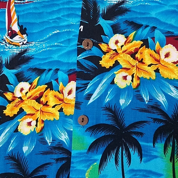 Tropical Fashions tropical Caribbean print shirt - Picture 4 of 8